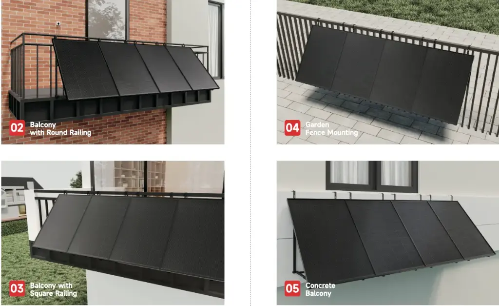 Kit des 4 panneaux Balcon TCL200